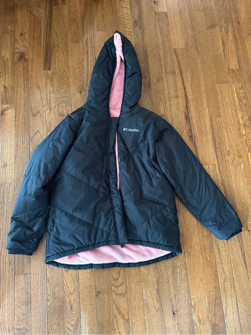 Columbia Girls Reversible Jacket with Pink Lining